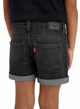 Shorts Levis Girlfriend Negro para Niña