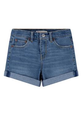 Shorts Levis Girlfriend Azul para Niña