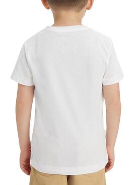 Camiseta Levis Checkered Blanco para Niño