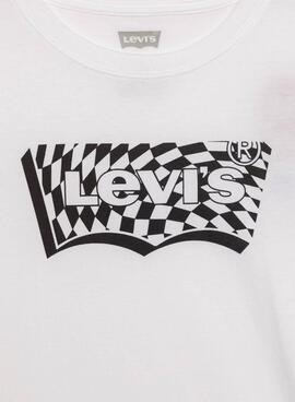 Camiseta Levis Checkered Blanco para Niño