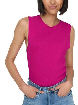 Camiseta Only Majli Rosa para Mujer