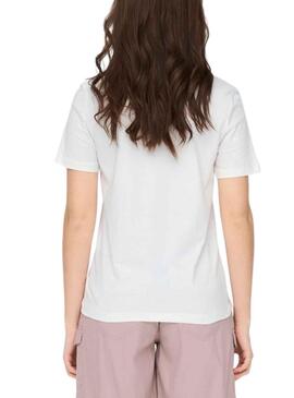 Camiseta Only Lenni Blanco para Mujer