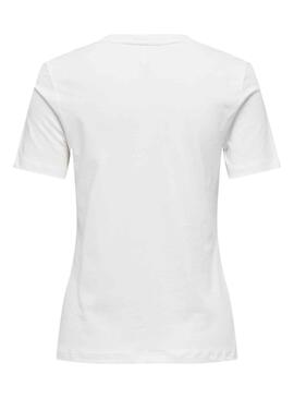 Camiseta Only Lenni Blanco para Mujer