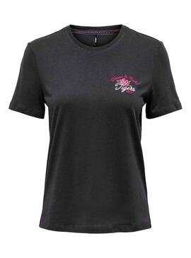 Camiseta Only Lenni Negro para Mujer