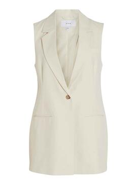 Chaleco Vila Mya Beige para Mujer