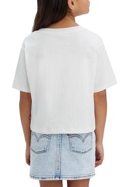 Camiseta Levis Organic Blanco para Niña