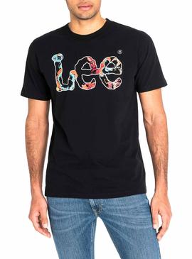 Camiseta Lee Botanical Negra Hombre