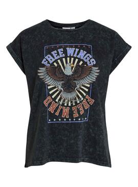 Camiseta Vila Colby Negro para Mujer