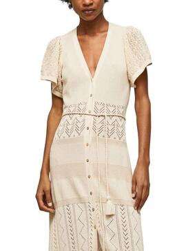 Vestido Pepe Jeans Faye Beige para Mujer