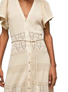 Vestido Pepe Jeans Faye Beige para Mujer