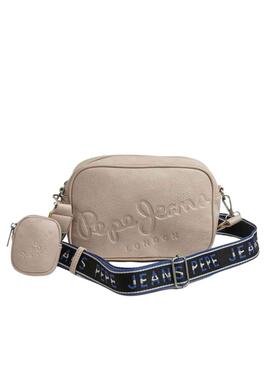 Bolso Pepe Jeans Bassy Beige para Mujer