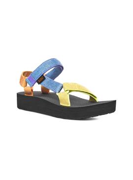 Sandalias Teva Midform Universal Azul para Mujer