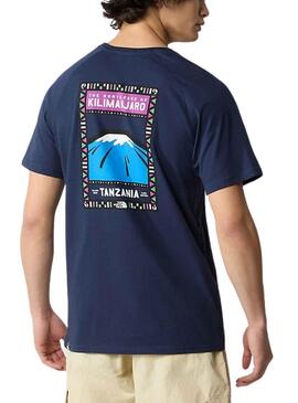 Camiseta The North Face Mountain Marino Hombre