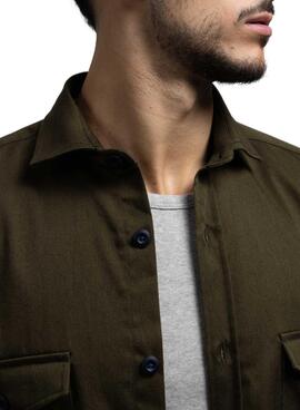 Sobrecamisa Klout Safari Verde para Hombre