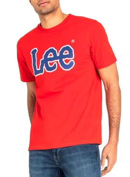 Camiseta Lee Logo Rojo Hombre