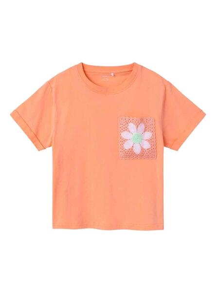 Camiseta Name It Fidda Naranja para Niña