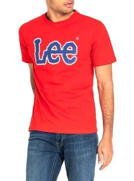 Camiseta Lee Logo Rojo Hombre