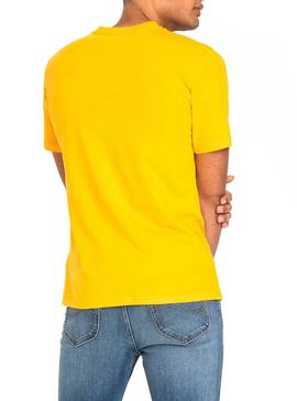 Camiseta Lee Logo Amarillo Hombre