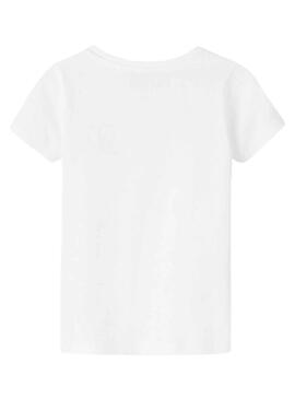 Camiseta Name It Fransisca Blanco para Niña
