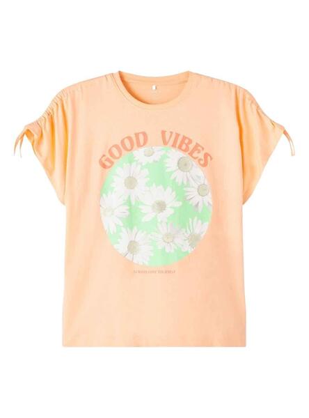 Camiseta Name It Fatime Naranja para Niña