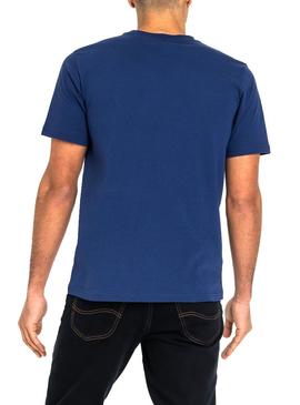 Camiseta Lee Logo Azul Hombre