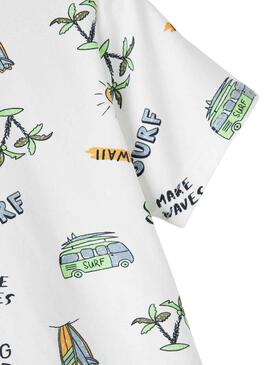 Camiseta Name It Fasak Blanco para Niño