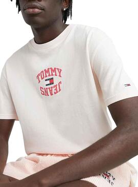Camiseta Tommy Jeans Arched Blanco para Hombre