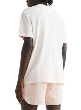 Camiseta Tommy Jeans Arched Rosa para Hombre