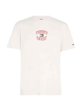 Camiseta Tommy Jeans Arched Rosa para Hombre