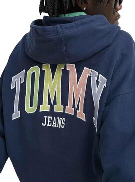 Sudadera Tommy Jeans Ovz College Marino Hombre