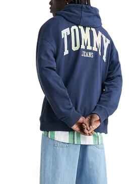 Sudadera Tommy Jeans Ovz College Marino Hombre