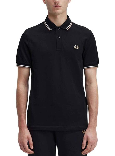 Polo Perry Twin Negro para Hombre