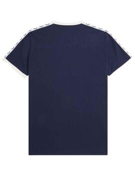 Camiseta Fred Perry Contrast Tape Marino Hombre