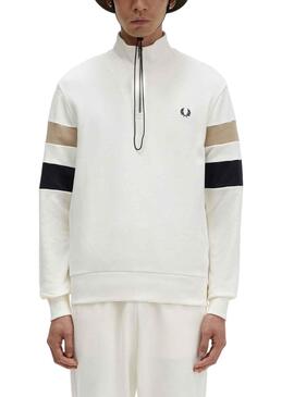 Sudadera Fred Perry Tipped Blanco para Hombre