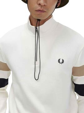 Sudadera Fred Perry Tipped Blanco para Hombre