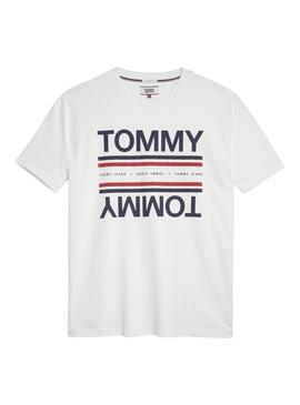 Camiseta Tommy Jeans Reflection Blanco Hombre