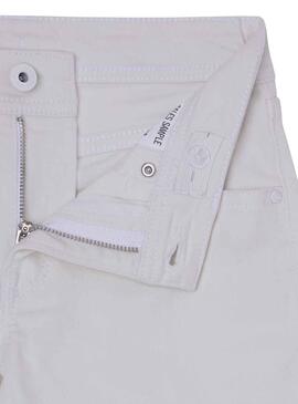 Bermudas Pepe Jeans Becket Blanco para Niño