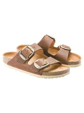 Sandalias Birkenstock Arizona Blucke Marron Para Mujer