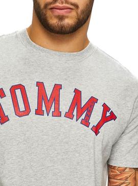 Camiseta Tommy Jeans Essential Gris