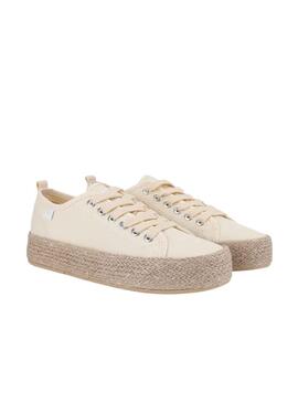 Zapatillas Walkin Pitas Ada Beige para Mujer