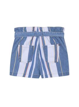 Shorts Pepe Jeans Pheebe Azul para Niña