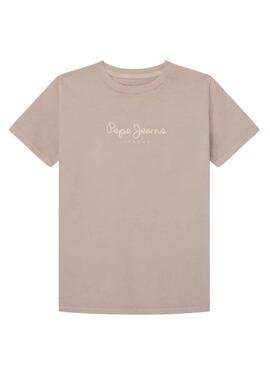 Camiseta Pepe Jeans Davide Beige para Niño