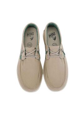 Zapatillas Walkin Pitas WP150 Boat Beige Hombre