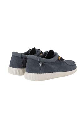 Zapatillas Walkin Pitas WP150 Wallabi Washed marino para hombre