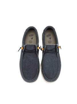 Zapatillas Walkin Pitas WP150 Wallabi Washed marino para hombre