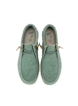 Zapatillas Walkin Pitas WP150 Wallabi Verde Hombre