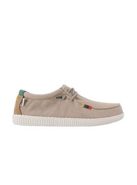 Zapatillas Walkin Pitas Wallabi Flag Beige Hombre