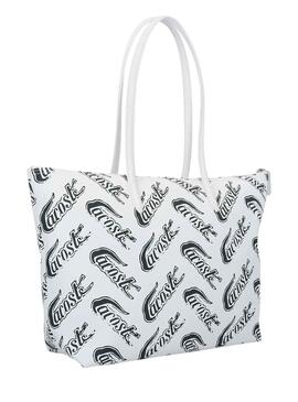 Bolso Lacoste Printed Blanco para Mujer