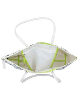 Bolso Lacoste Printed Blanco para Mujer