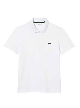 Polo Lacoste Bord Blanco para Hombre